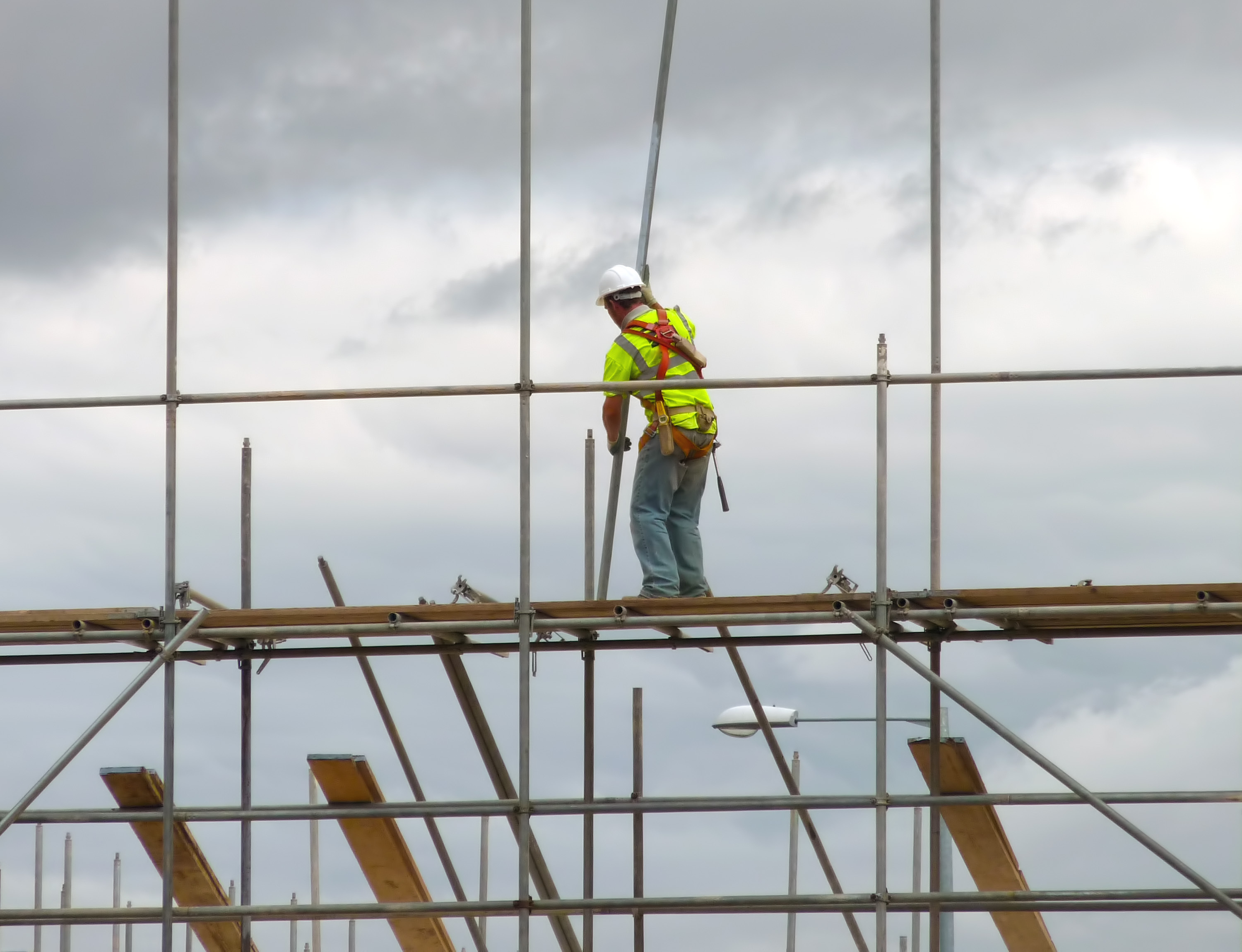 Installation of industrial scaffolding details