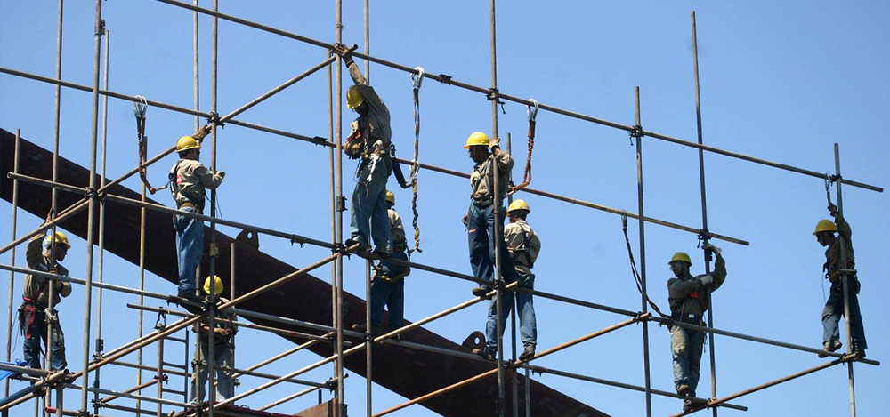 Acceptance requirements for common industrial scaffolding