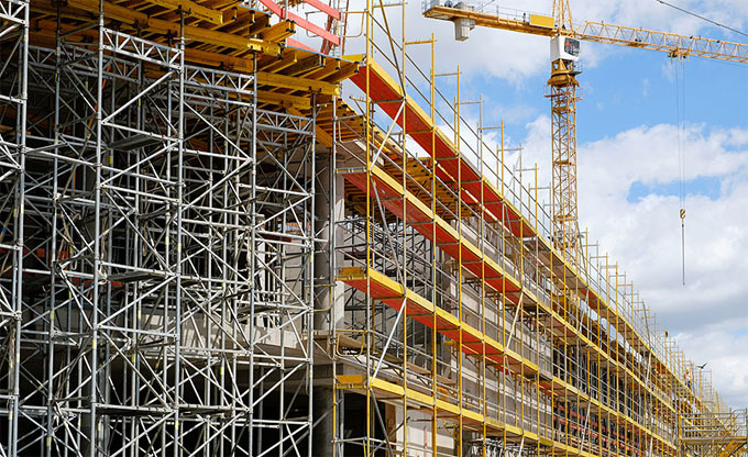 Key points for erection control of some industrial scaffolds