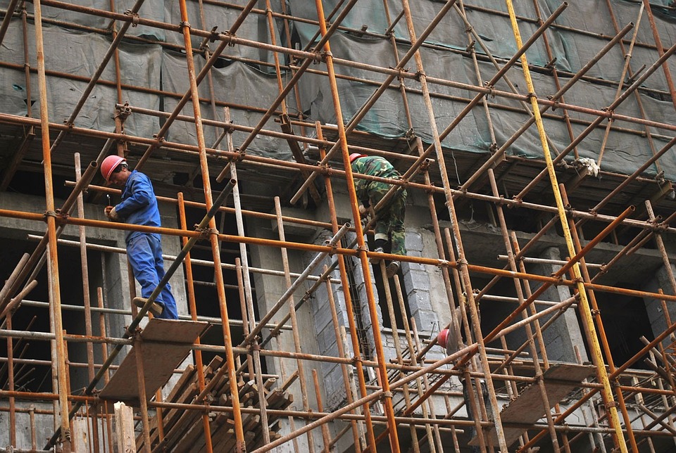 Relevant construction details of portal scaffolding