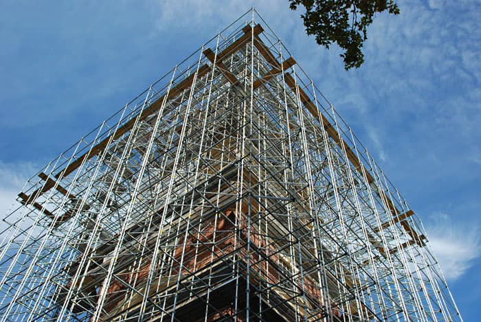 How to deal with scaffolding foundation