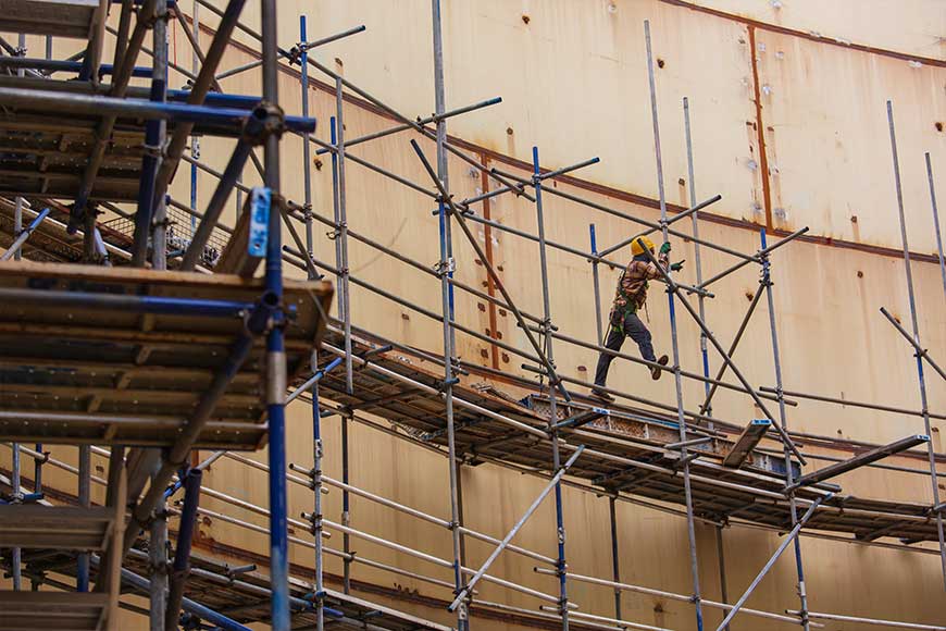 How to maintain the disc-type scaffolding commonly used in industrial projects for a longer service life