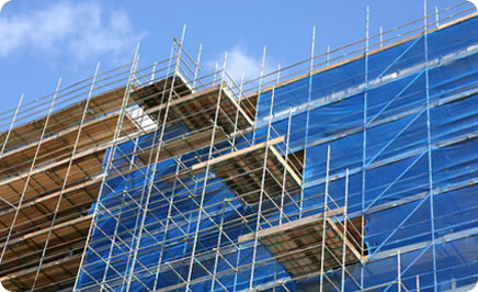 How is scaffolding built